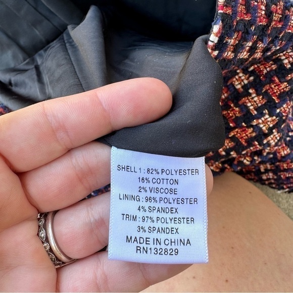 NBD Revolve Shelby Tweed Mini Skirt Womens Medium - Picture 7 of 8